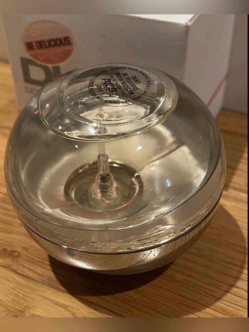 New Be Delicious DKNY Fresh Blossom 1oz. Was used as display sample.